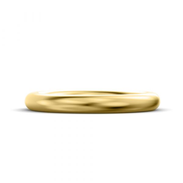 helo round shape wedding ring yellow gold RS MW MM YG C