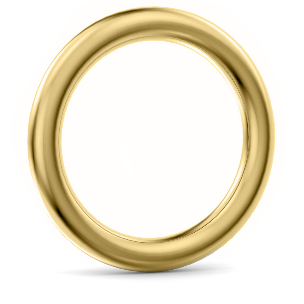 helo round shape wedding ring yellow gold RS MW MM YG B
