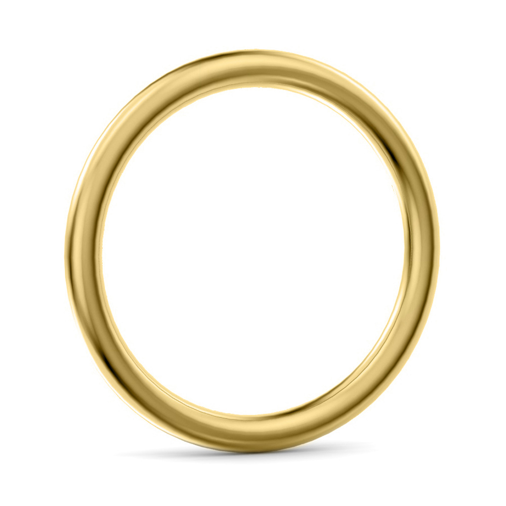 helo round shape wedding ring yellow gold RS MW MM YG B