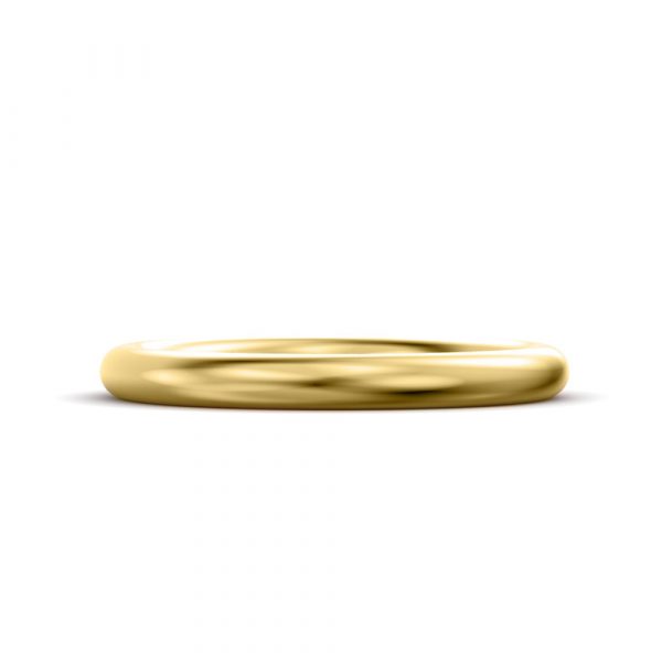 helo round shape wedding ring yellow gold RS MW MM YG C