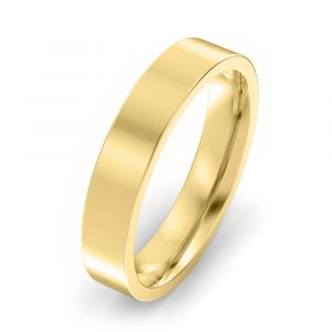 4mm Flat Court Wedding Ring
