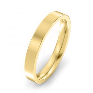 3mm Flat Court Wedding Ring