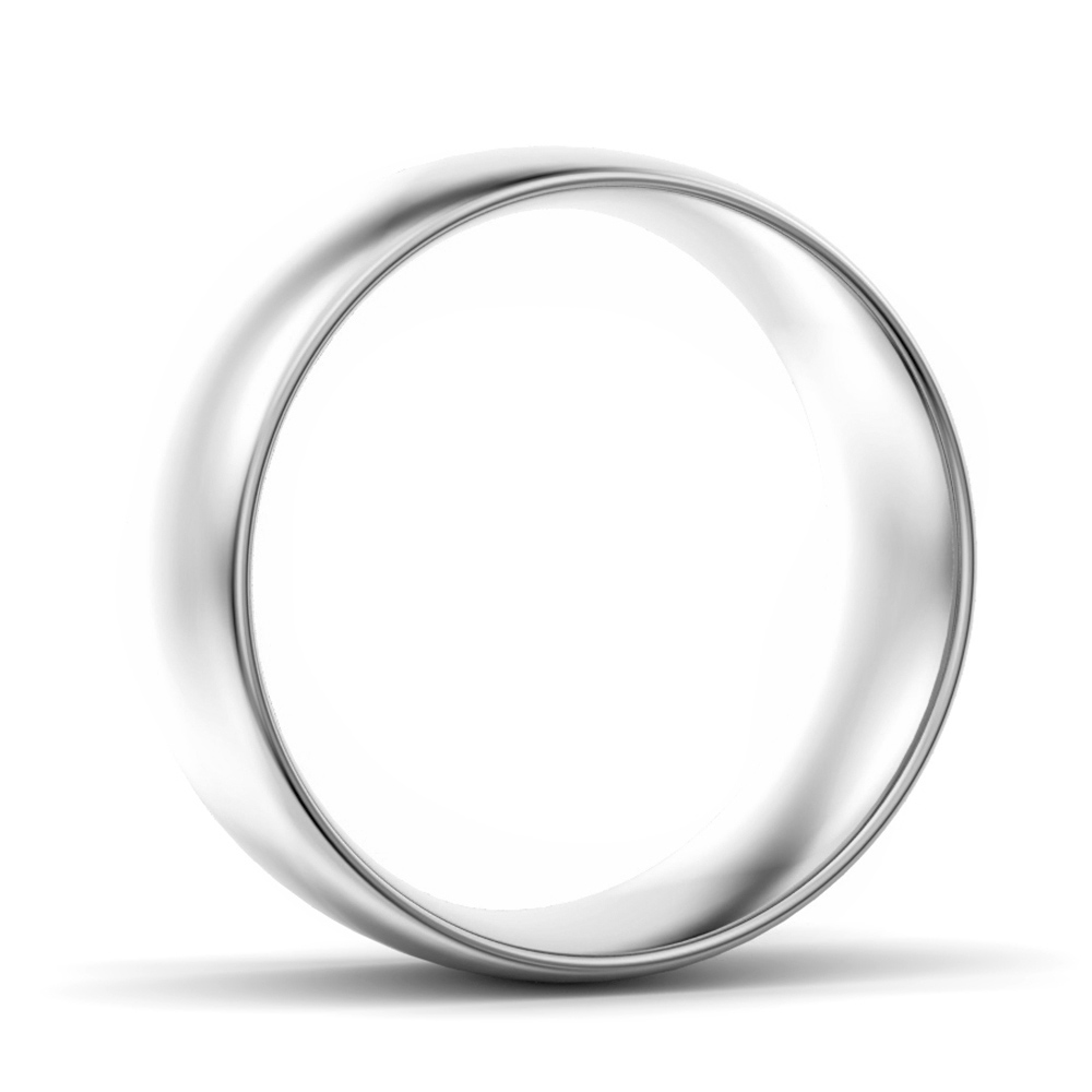White gold palladium platinum wedding ring oval court shape OCS LW MM WG B
