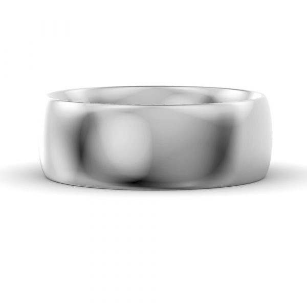 White gold palladium platinum wedding ring oval court shape OCS LW MM WG C