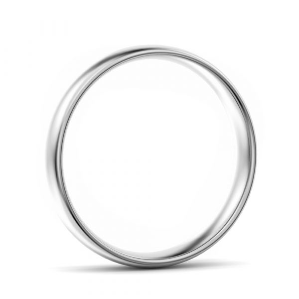 White gold palladium platinum wedding ring oval court shape OCS LW MM WG B