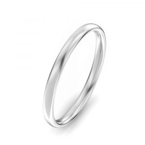 2mm Oval Court Wedding Ring