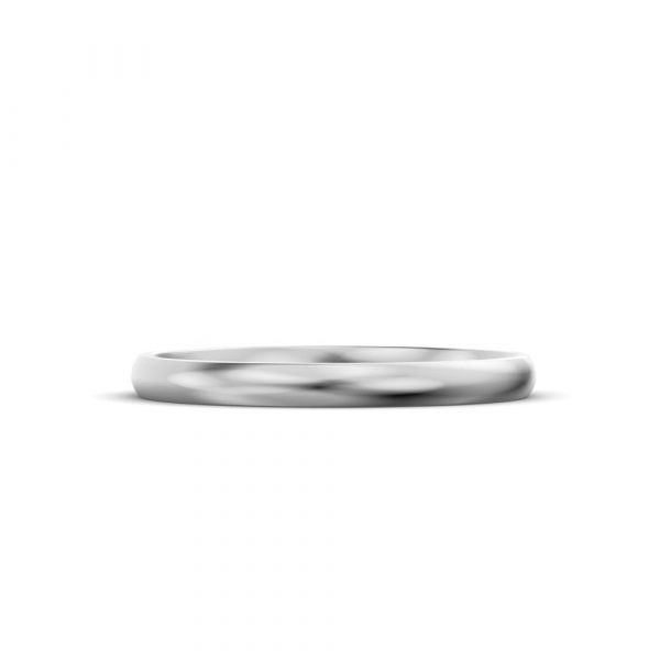 White gold palladium platinum wedding ring classic court shape CCS LW MM WG C