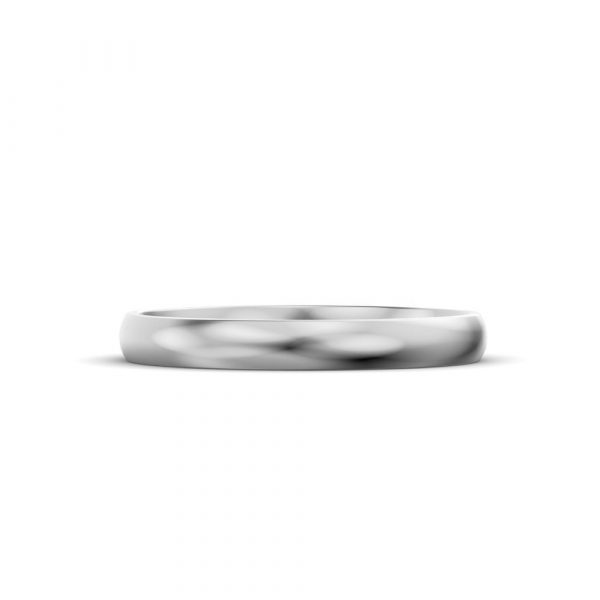 White gold palladium platinum wedding ring classic court shape CCS LW MM WG C