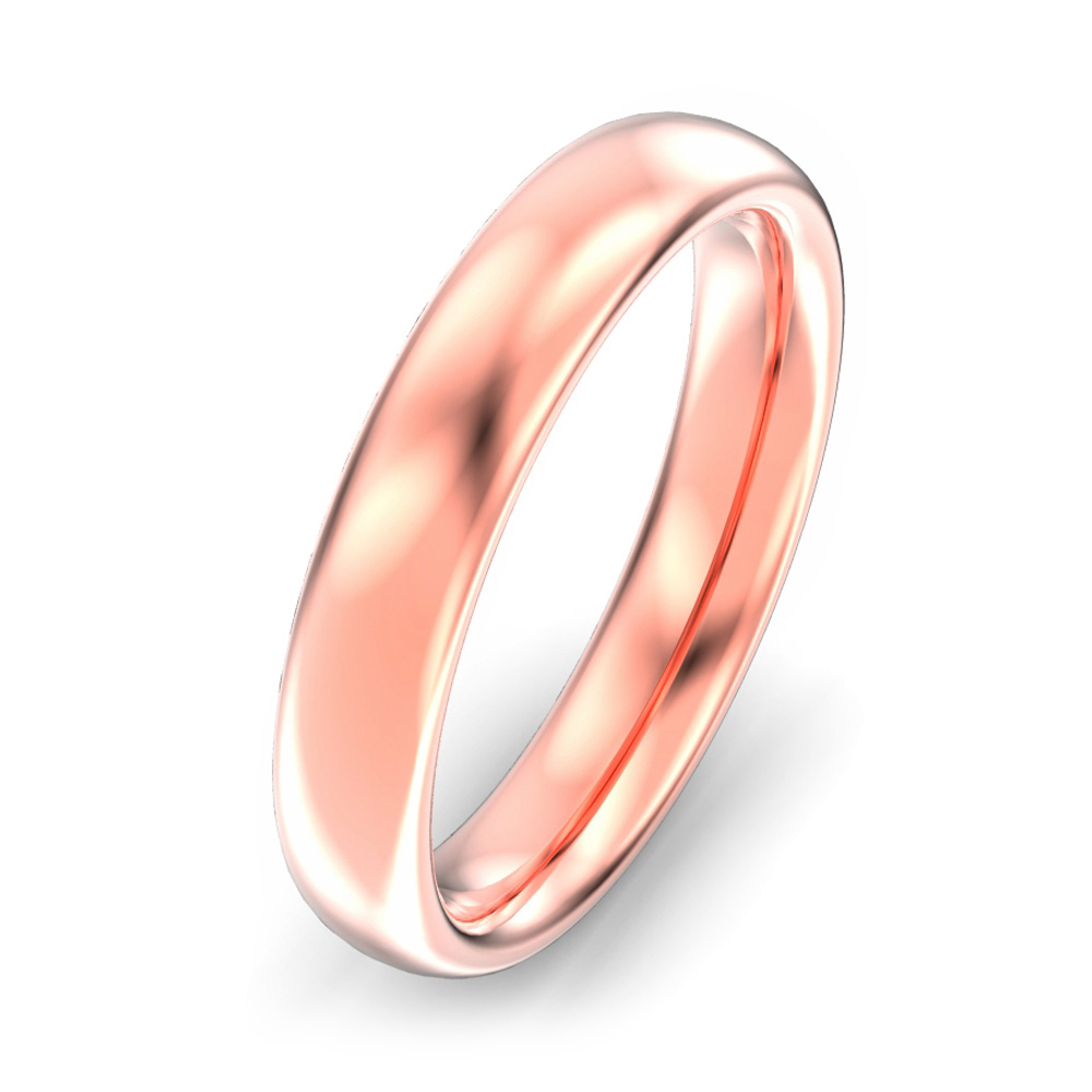 4mm Oval Court Wedding Ring