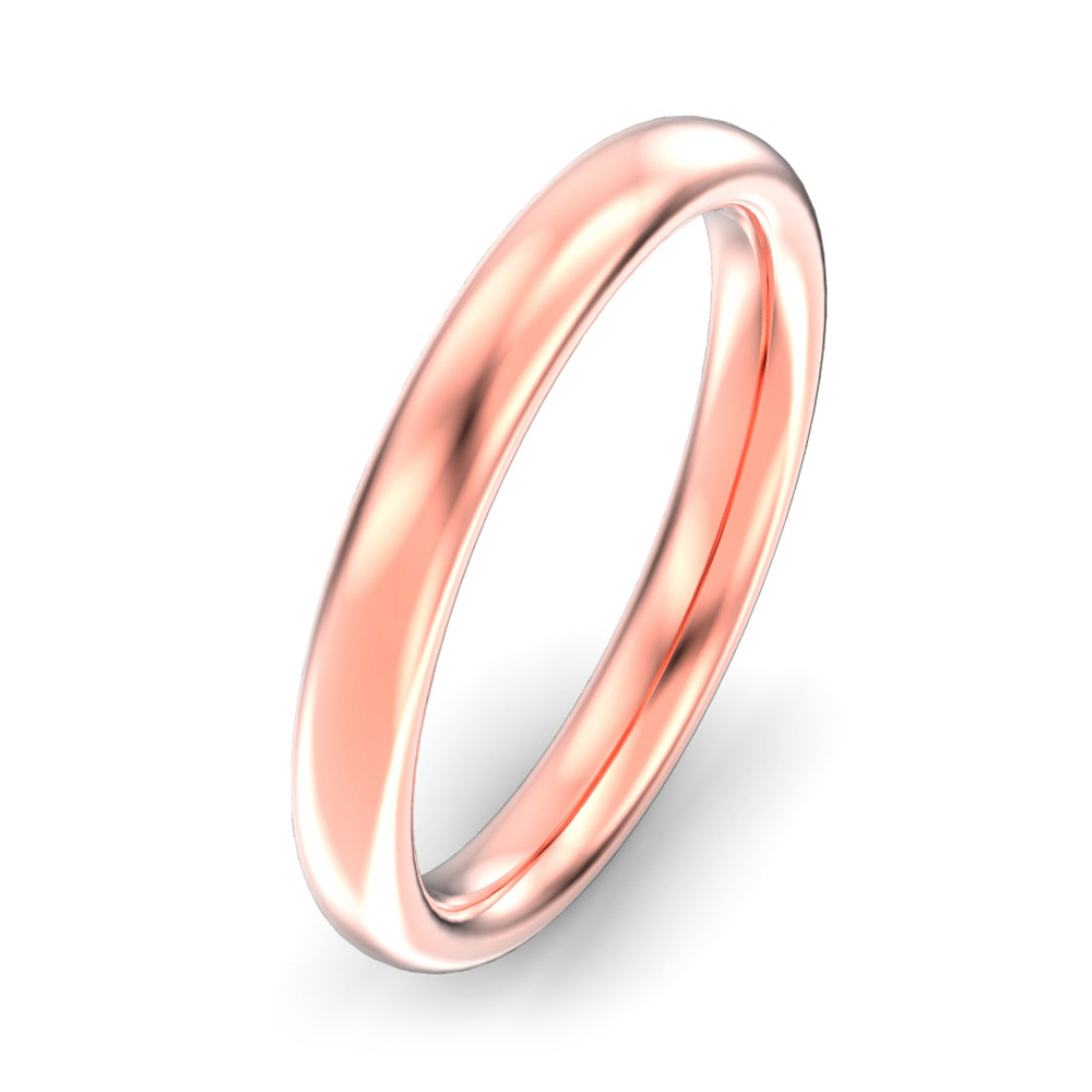 3mm Oval Court Wedding Ring