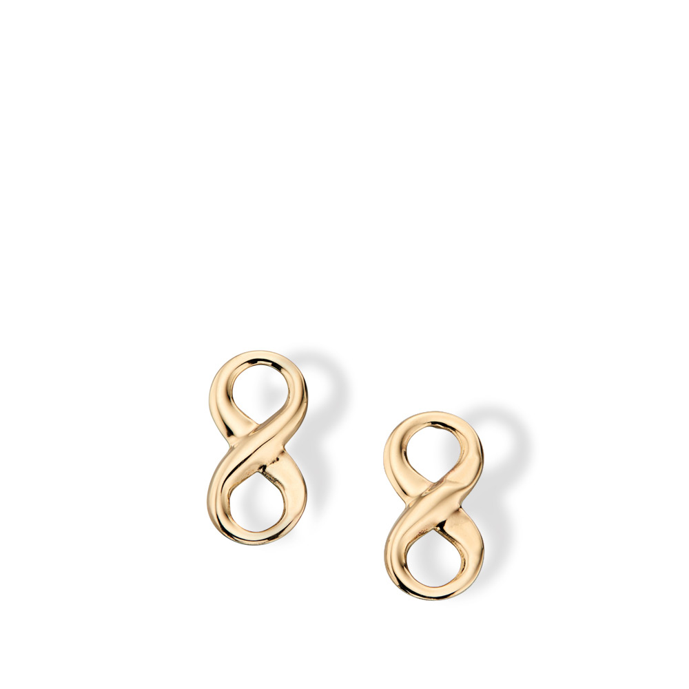 Infinity Stud Earrings Autumn And May Designed In London Jewellery