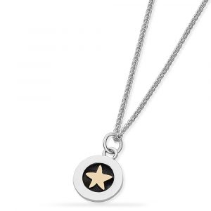 Linda Macdonald silver and gold twilight star necklace ETWS