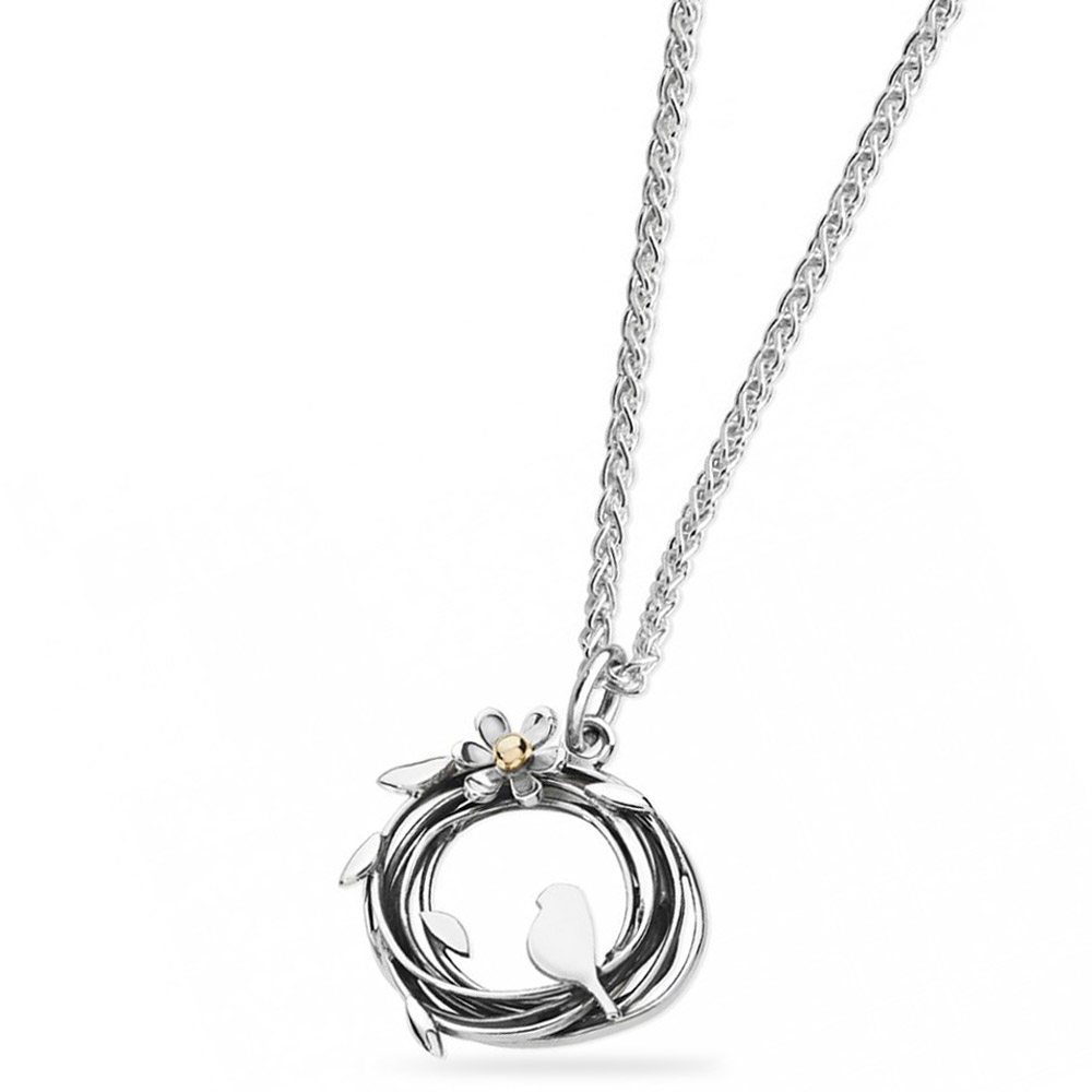 Linda Macdonald silver and gold entwined woven necklace ENTB