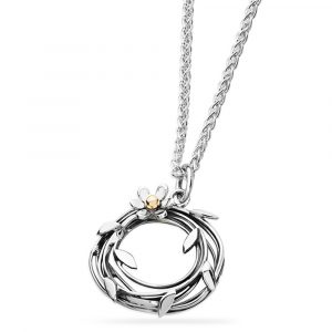Linda Macdonald silver and gold entwined woven necklace ENTF