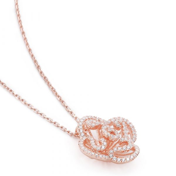 Fei Liu designer made cascade collection rose gold vermeil on sterling silver CZ C