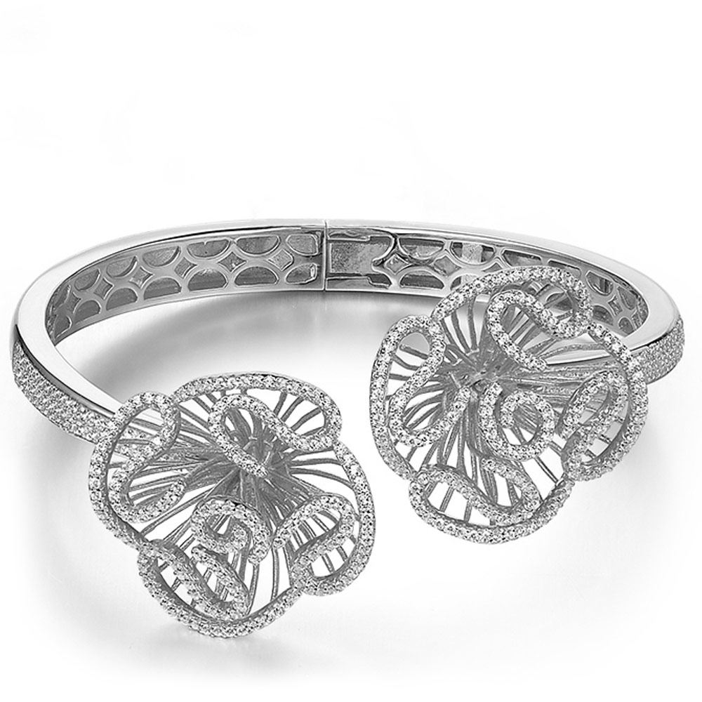 Fei Liu designer made cascade collection sterling silver CZ B