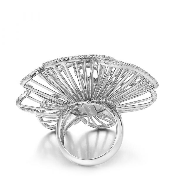 Fei Liu designer made cascade collection sterling silver CZ B