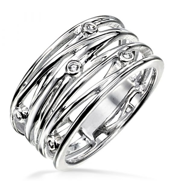 elements silver designer made ring R C