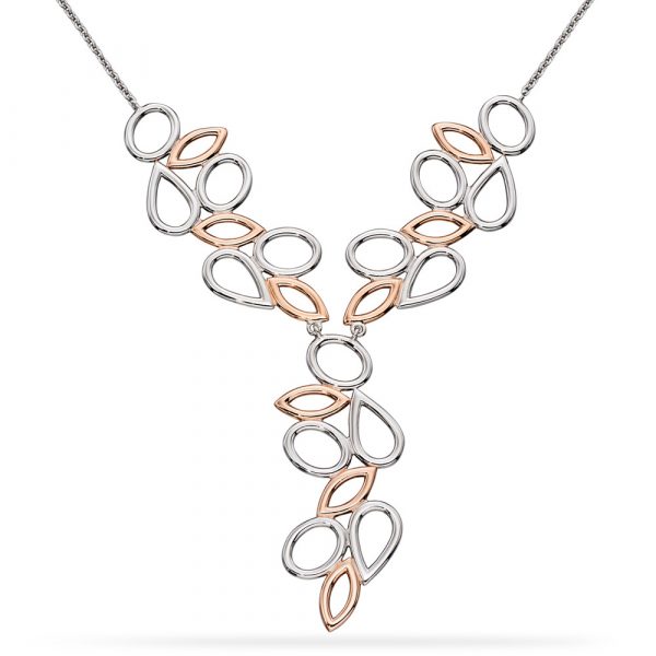 elements silver designer made necklace N