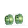 titanium hoop earring E V freshgreen