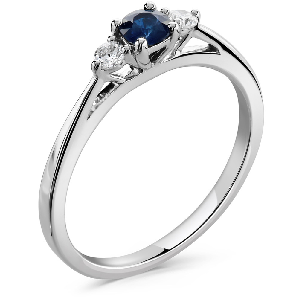 Blue Sapphire Engagement Ring X A