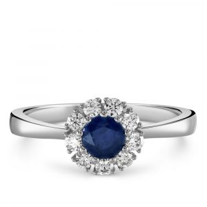 Sapphire and Diamond Engagement Ring X