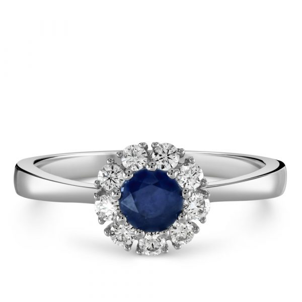 Sapphire and Diamond Engagement Ring X