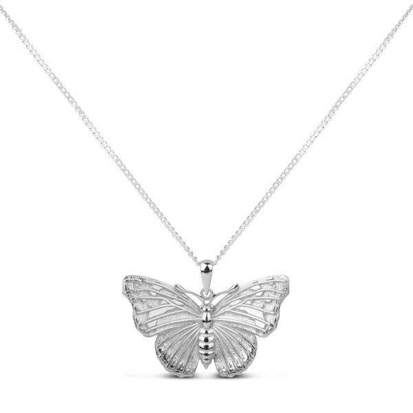 H admiral butterfly pendant