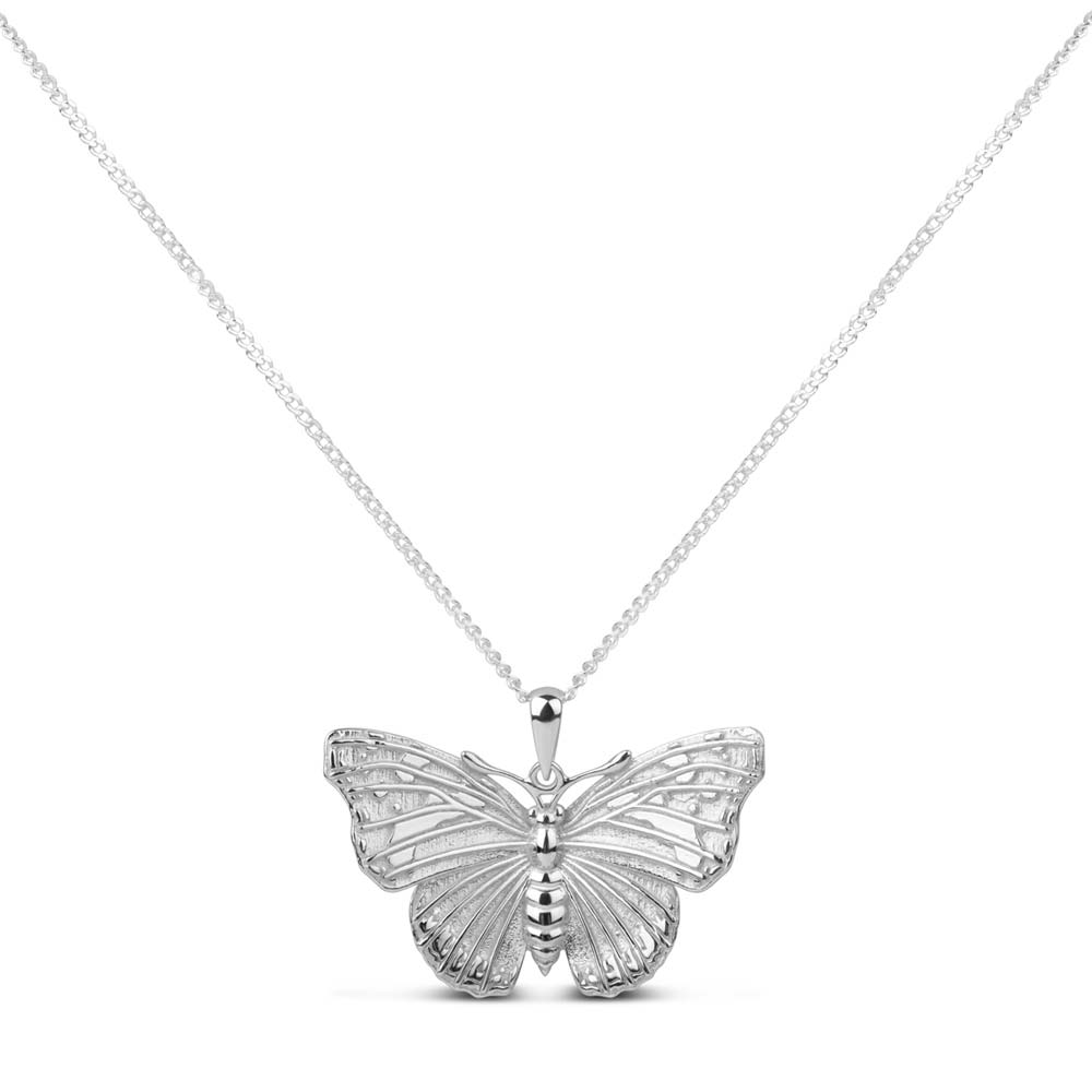 H admiral butterfly pendant