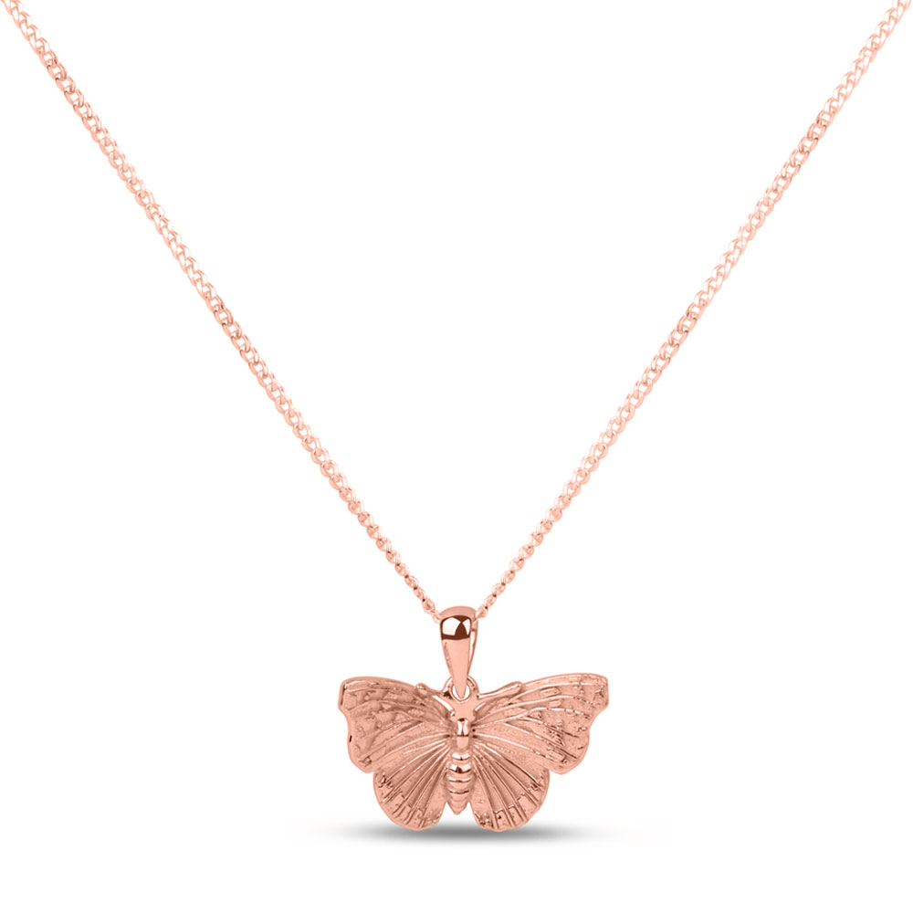 H admiral red butterfly pendant