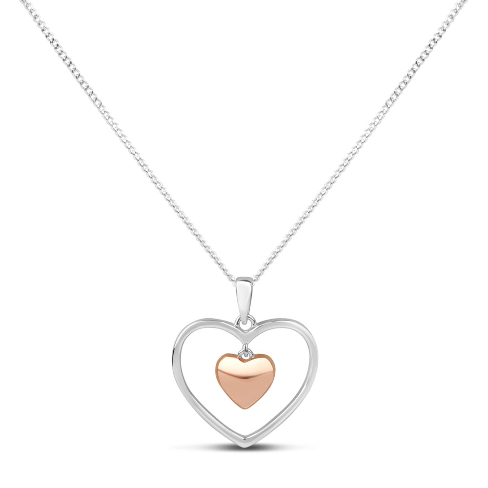 H love heart pendant