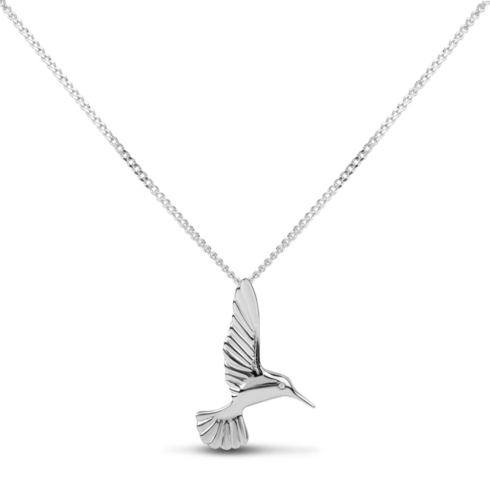 H humming bird pendant