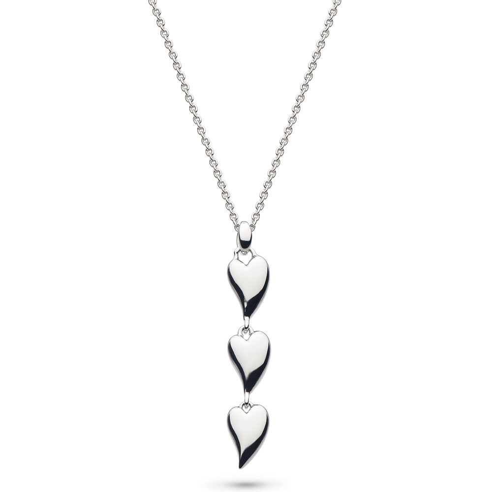 Sterling Silver Three Hearts Necklace | FashionJunkie4Life
