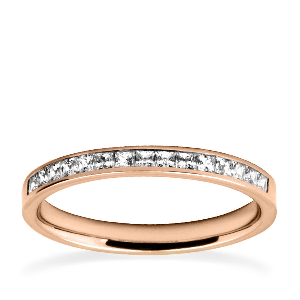 Rose Gold Diamond Eternity Ring WA RG B
