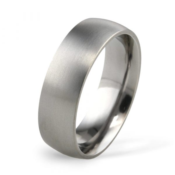 7mm Classic Court Titanium Wedding Ring