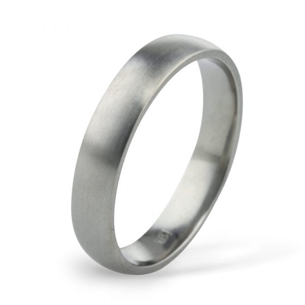 4mm Classic Court Titanium Wedding Ring