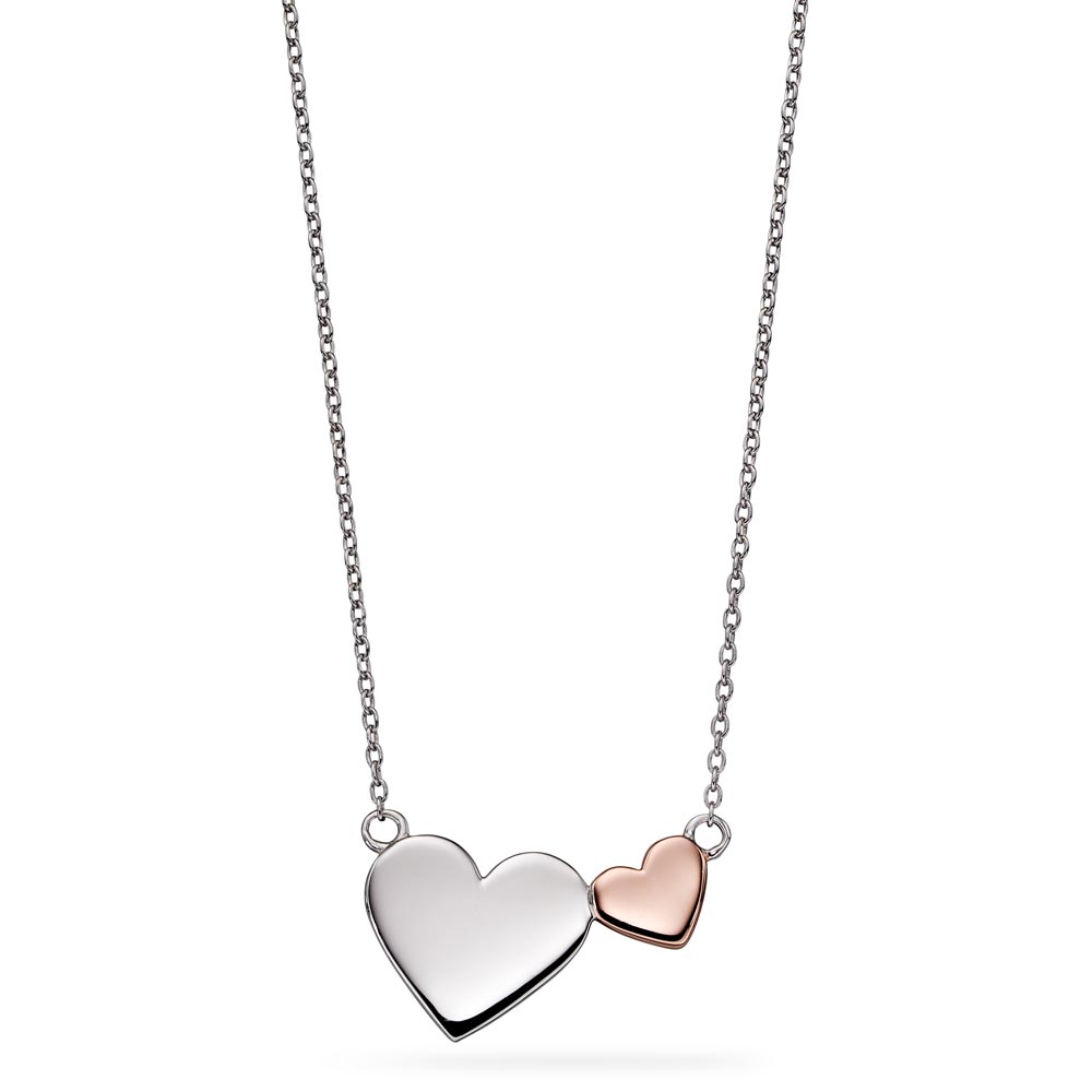 Anne Klein Two-Tone Heart Pendant Necklace, 16