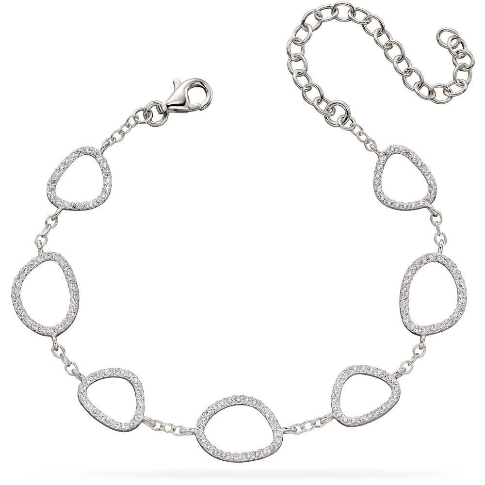 Pebble Outline Link Bracelet| Autumn and May | Online Jewellery Shop
