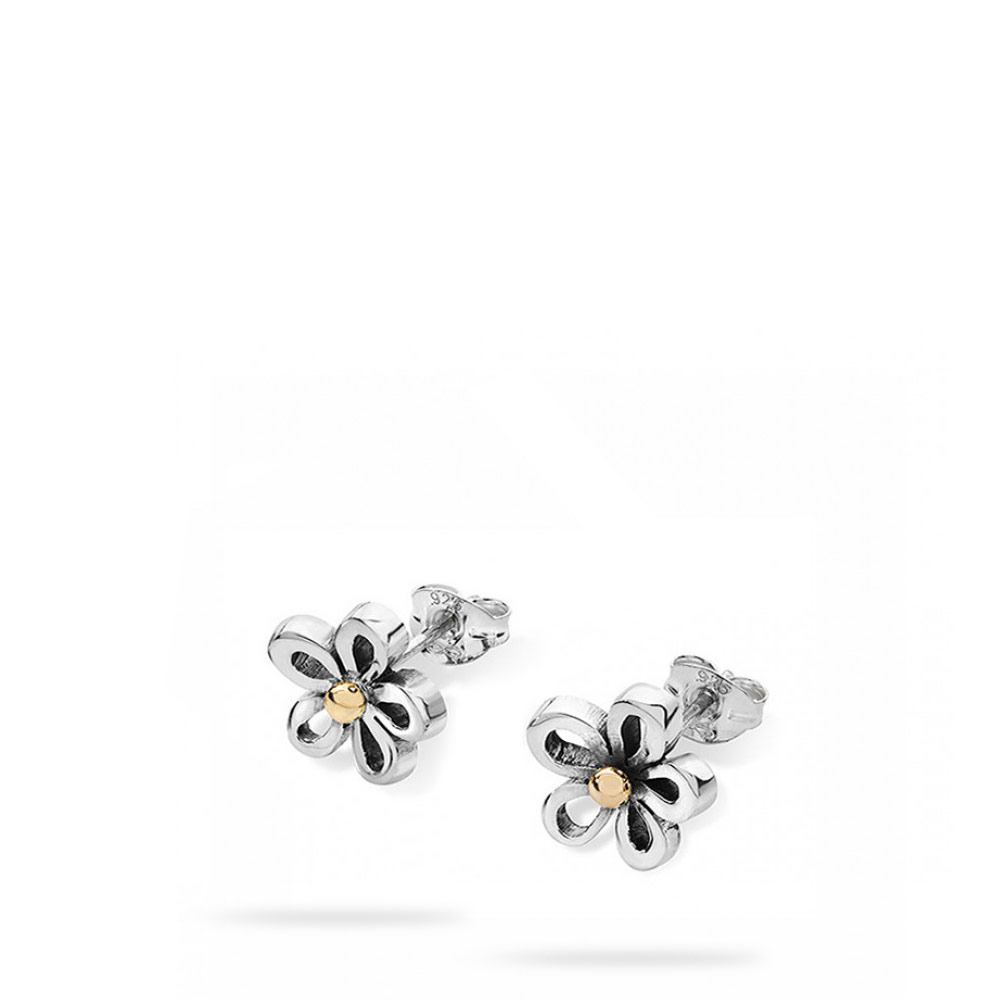 Wildflower Stud Earrings | Autumn and May | Handmade Silver Jewellery