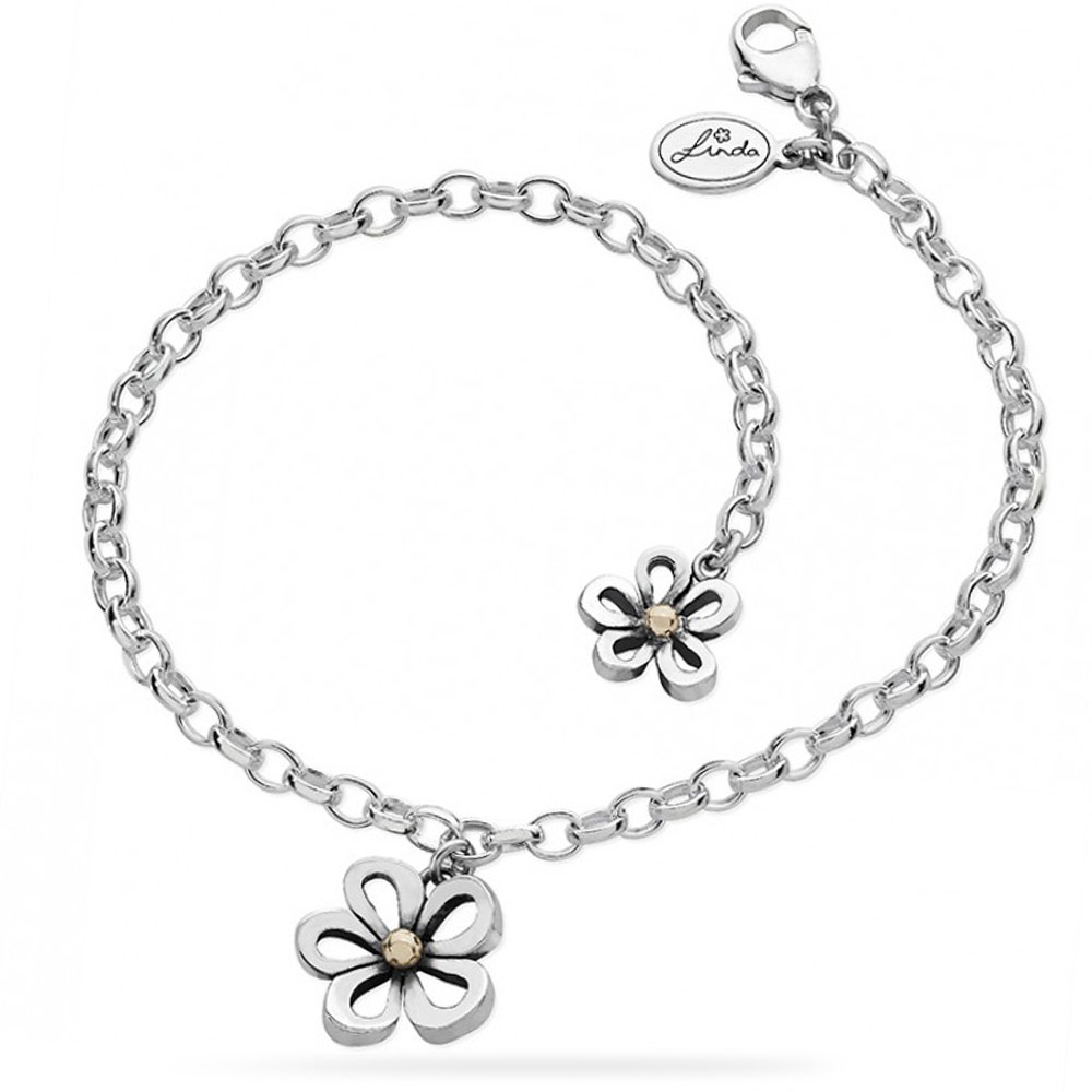 Wildflower Charm Bracelet | Autumn and May | Handame Silver Jewellery