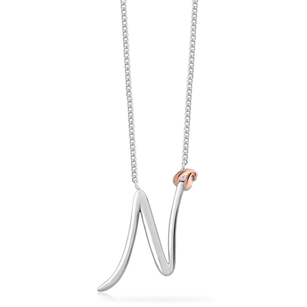 Cursive Script Initial N Letter Necklace Monogram Letter N Name Letter  Necklace for Personal Gifts Jewelry - AliExpress