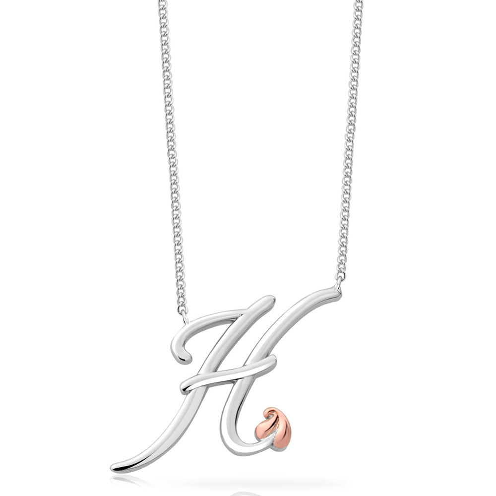 Block Initial + Link Chain Necklace – Ring Concierge
