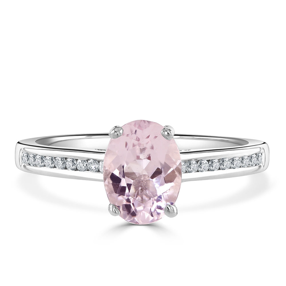 Morganite Diamond Engagement Ring