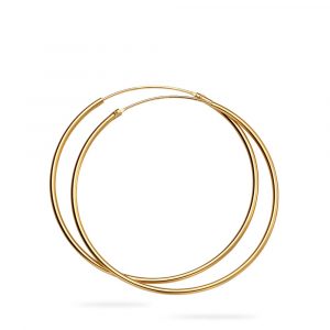Gold Plated Plain Hoops