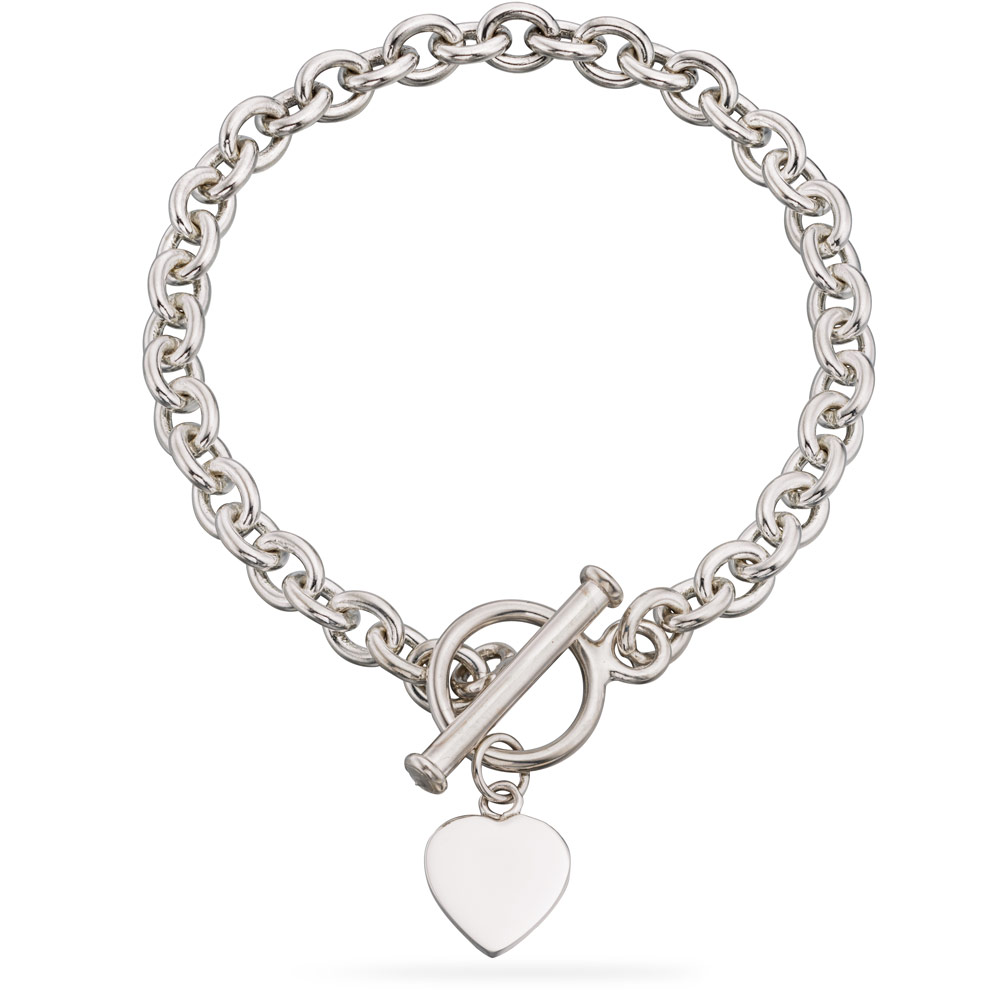 Heart Toggle Bracelet | Autumn and May | Sterling Silver Jewellery