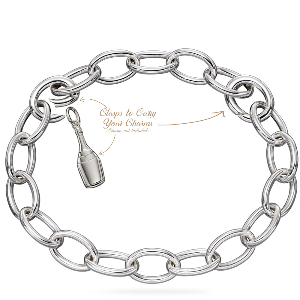 James Avery silver double link charm bracelet - 7" , Texas charm &  Hawaii charm | eBay