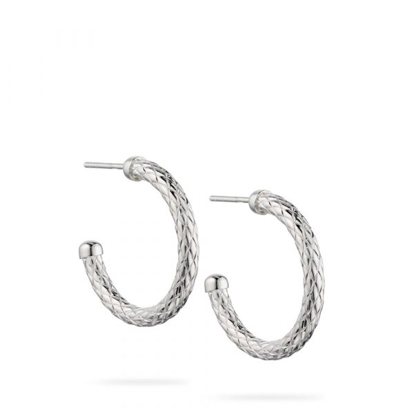 Patterned Semi Hoop Earrings