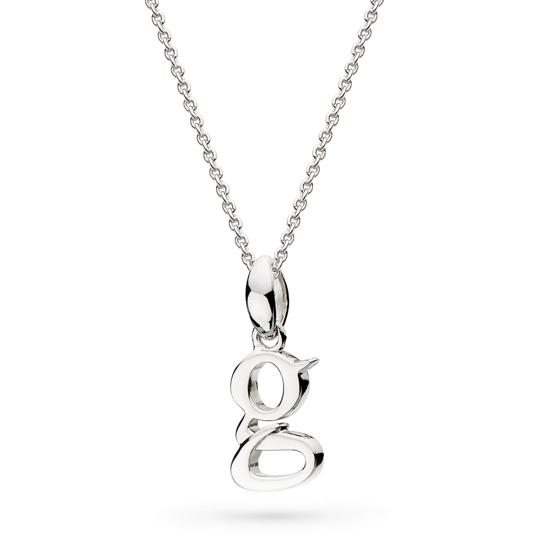 Sterling Silver G Initial Pendant | SEHGAL GOLD ORNAMENTS PVT. LTD.