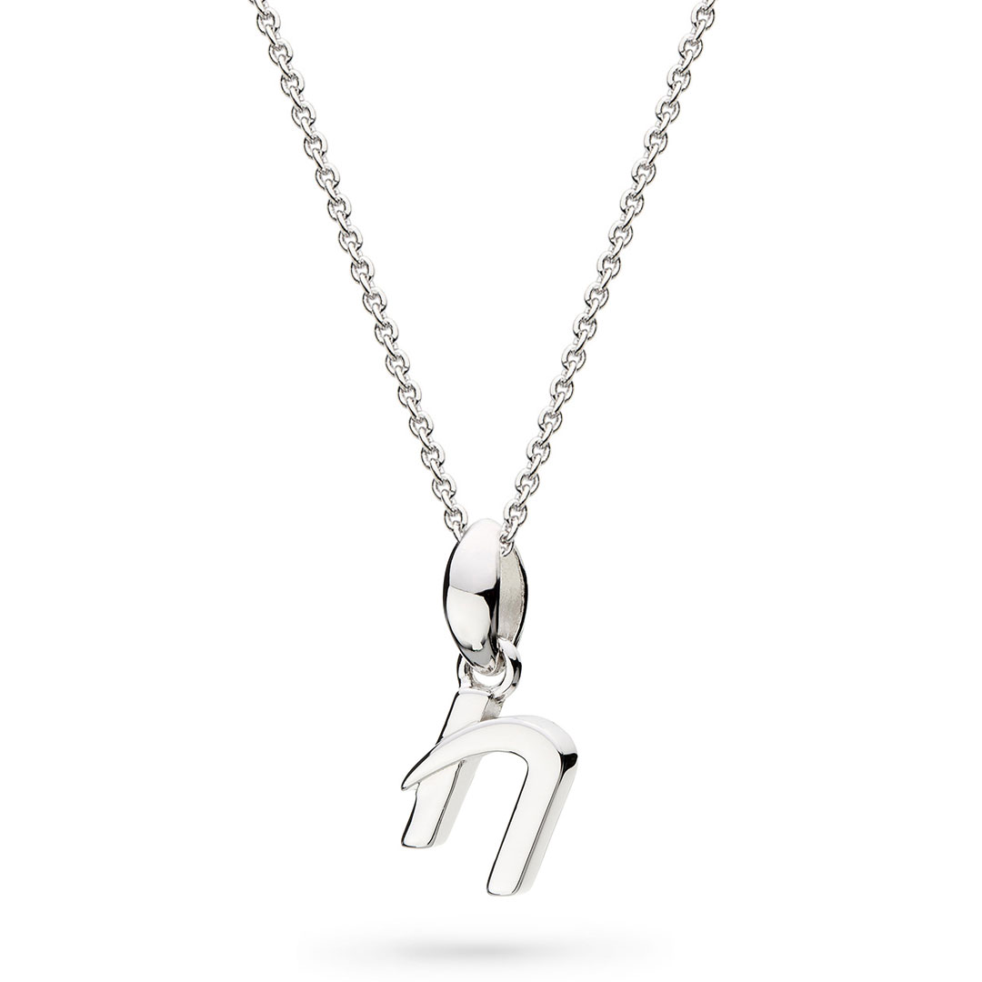 Magna | N Letter Necklace | White CZ | 18K Gold Plated 925 Silver - Spirito  Rosa | Βραβευμένα Κοσμήματα σε Απίστευτες Τιμές