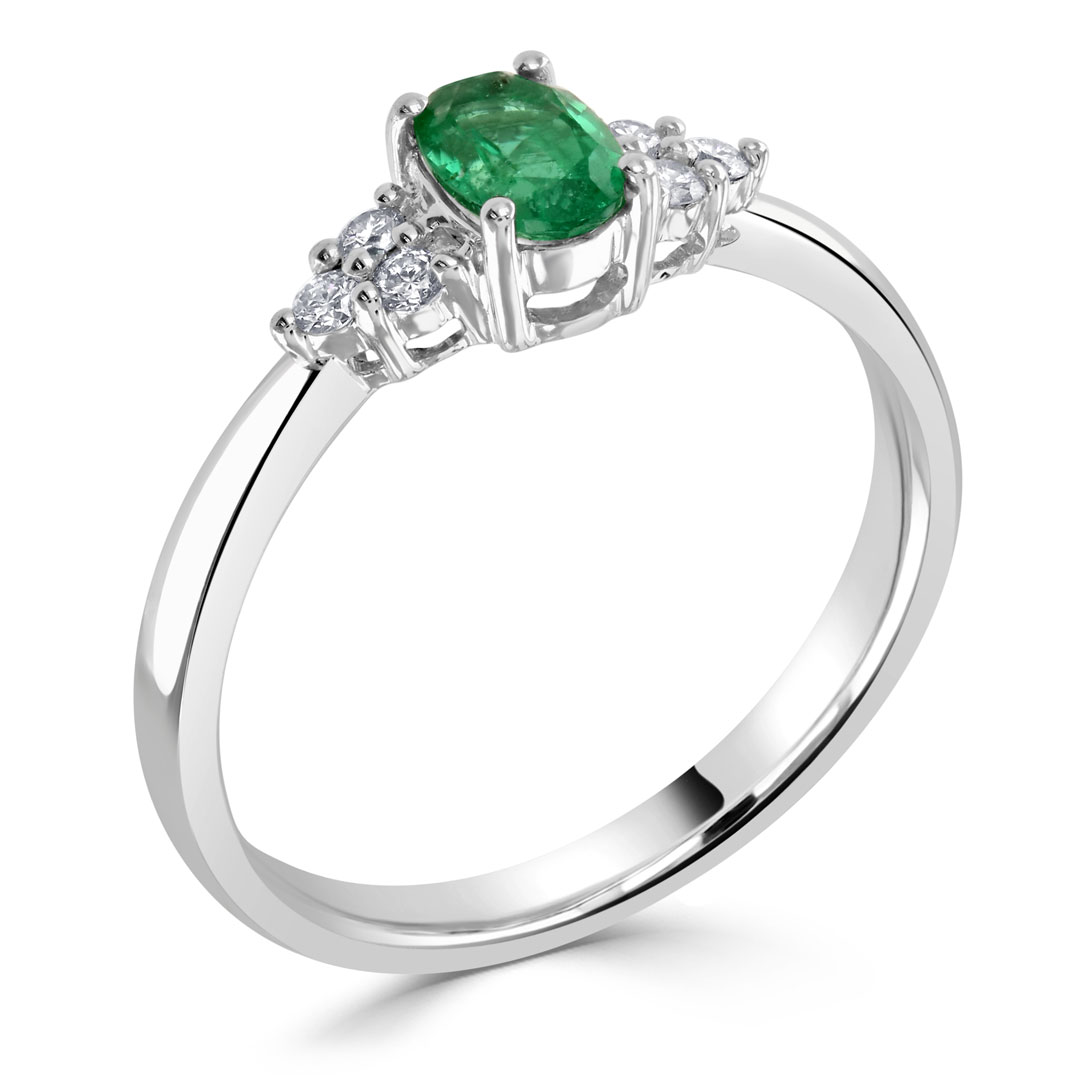 Isola - Emerald Engagement Ring